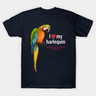 love harlequin macaw T-Shirt